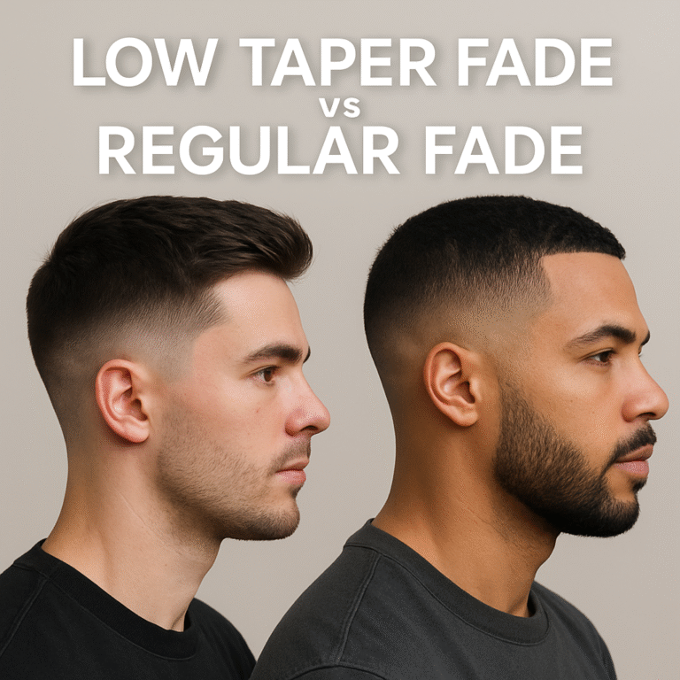 Low taper fade vs regular fade